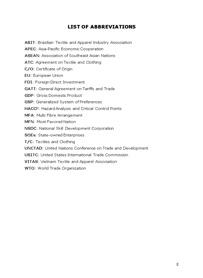 image for page Difficulties in vietnam’s export of textiles and clothing to the european union market in the period from 1992 to 2007