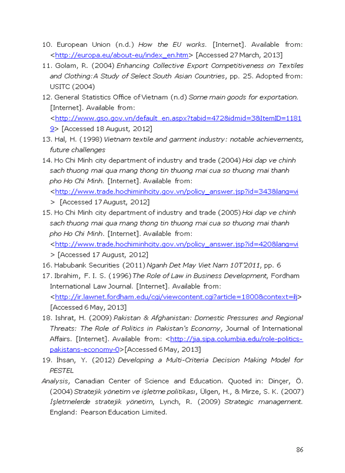 image for page Difficulties in vietnam’s export of textiles and clothing to the european union market in the period from 1992 to 2007