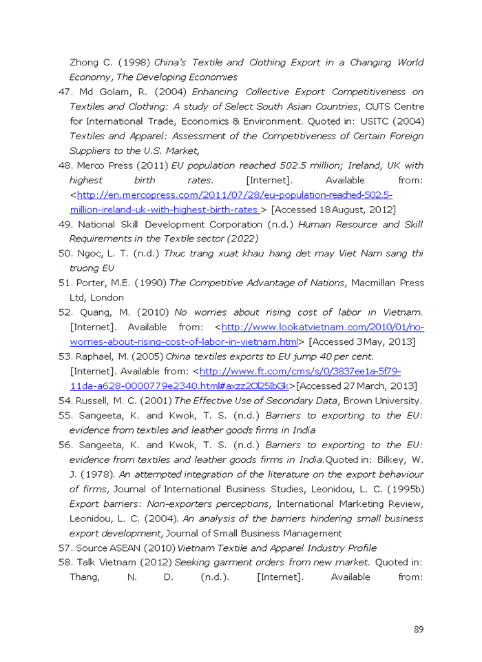 image for page Difficulties in vietnam’s export of textiles and clothing to the european union market in the period from 1992 to 2007