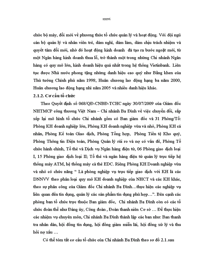 image for page Giải pháp mở rộng và nâng cao chất lượng tín dụng đối với doanh nghiệp nhỏ và vừa tại Ngân hàng TMCP Công thương Việt Nam- Chi nhánh Ba Đình