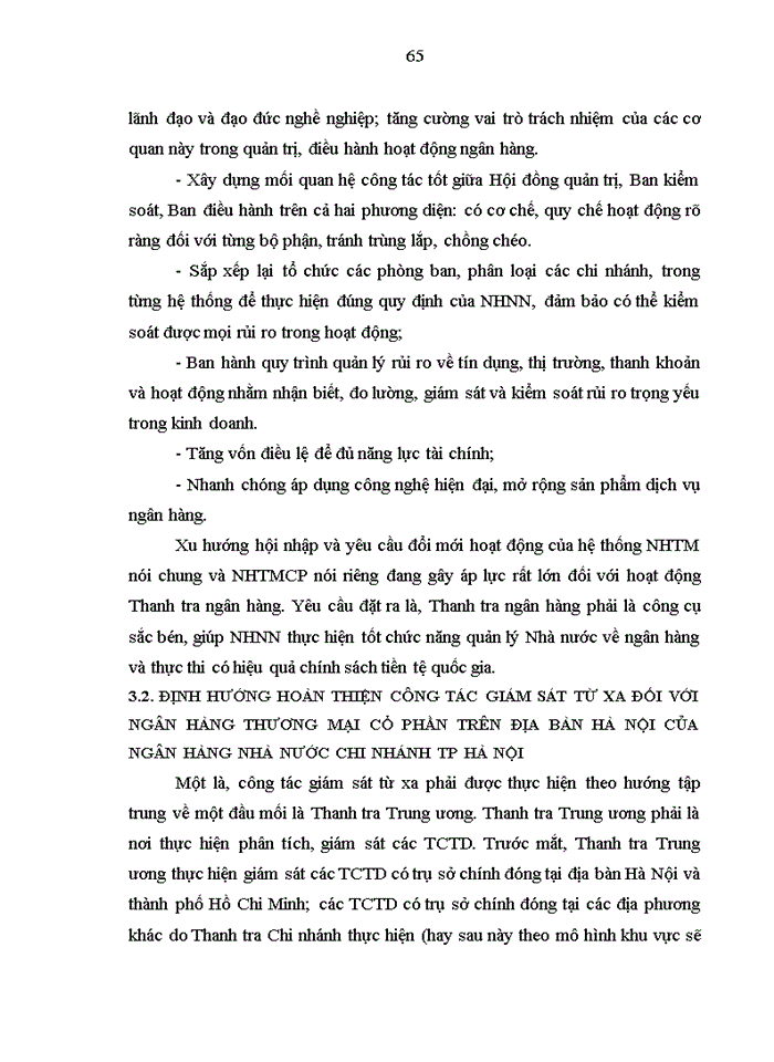 image for page Hoàn thiện công tác giám sát từ xa đối với các Ngân hàng thương mại cổ phần trên địa bàn Hà Nội của Ngân hàng Nhà nước Chi nhánh Thành phố  Hà Nội