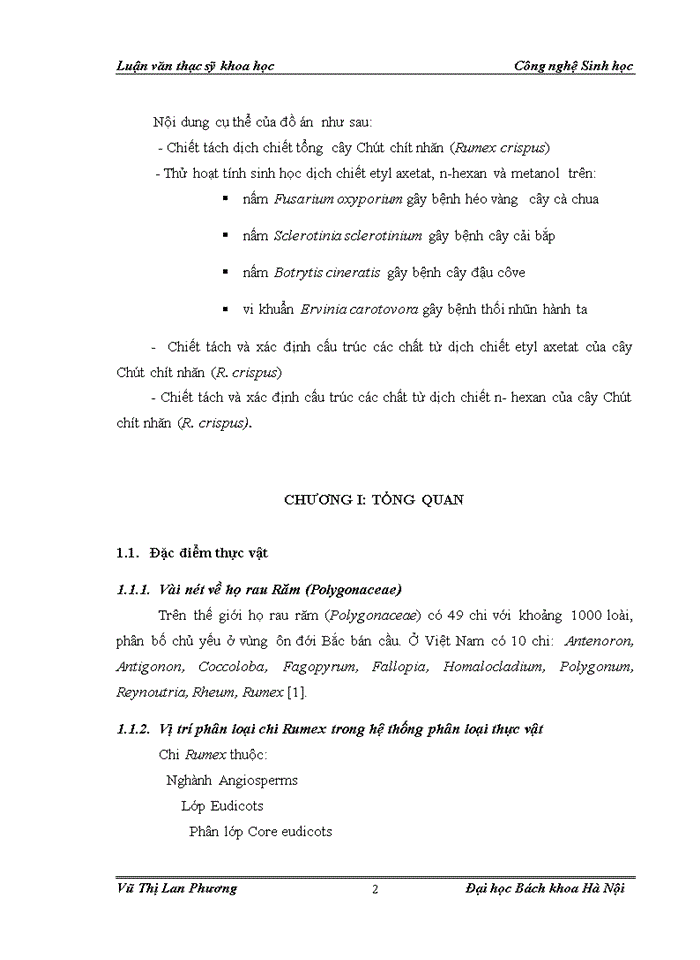 image for page Nghiên cứu phương pháp chiết tách một số hoạt chất từ cây Chút chít  (Rumex crispus L.) và thử nghiệm sản phẩm tách chiết theo hướng  bảo vệ thực vật