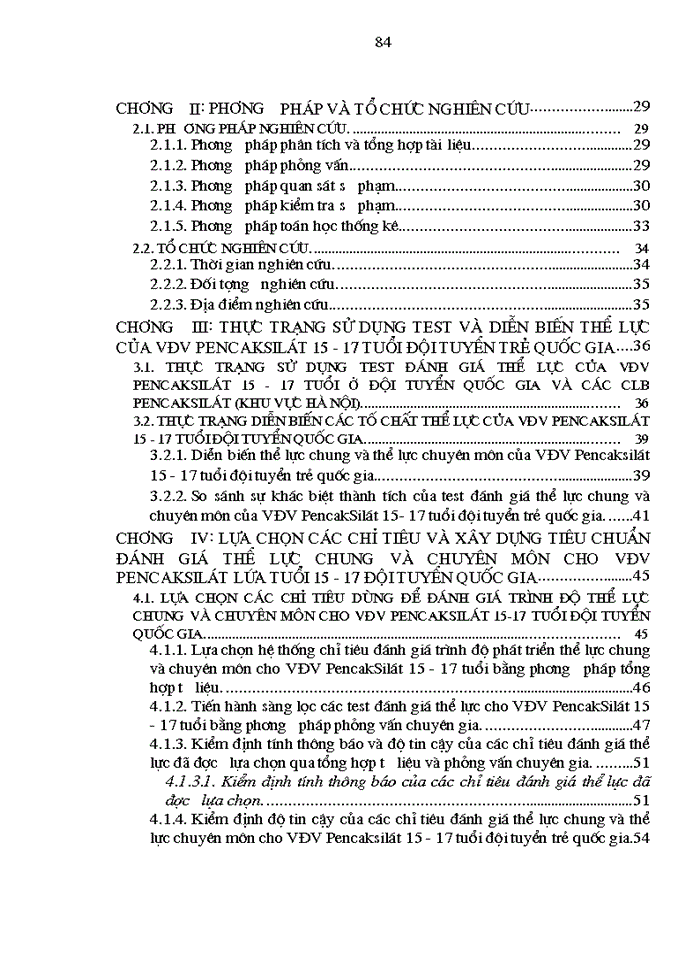 image for page Nghiên cứu xây dựng tiêu chuẩn đánh giá trình độ thể lực cho vận động viên môn pencaksilát đội tuyển trẻ quốc gia lứa tuổi 15 - 17