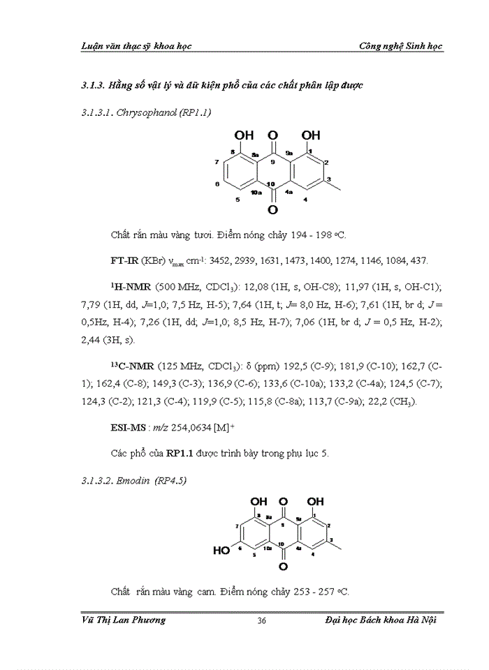 image for page Nghiên cứu chiết tách và xác định cấu trúc một số hoạt chất từ cây Chút chít (Rumex crispus L.) định hướng làm thuốc bảo vệ thực vật