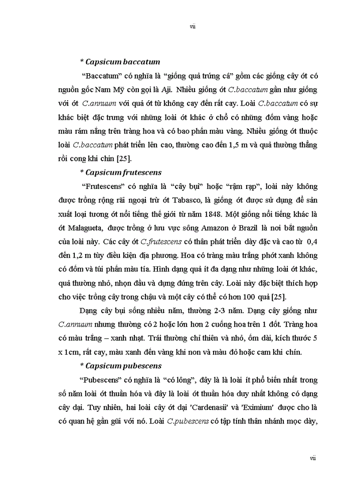 image for page Nghiên cứu đặc điểm nông sinh học của một số giống ớt cay (Capsium annuum L.) phục vụ xuất khẩu cho vùng duyên hải nam trung bộ