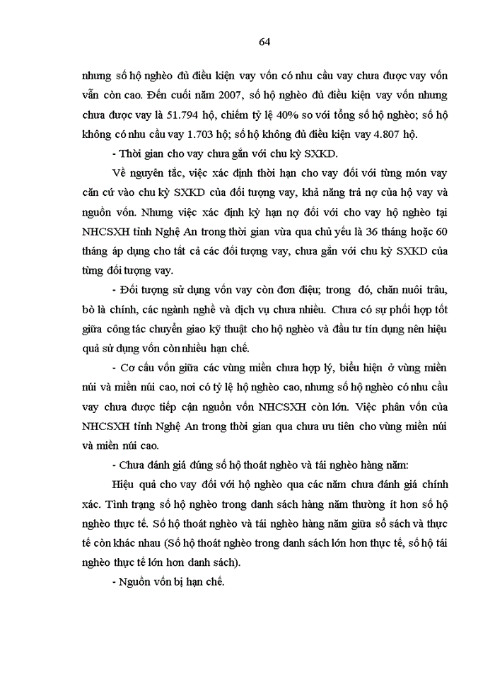 image for page Giải pháp nâng cao hiệu quả tín dụng đối với hộ nghèo tại Ngân hàng Chính sách xã hội tỉnh Nghệ An