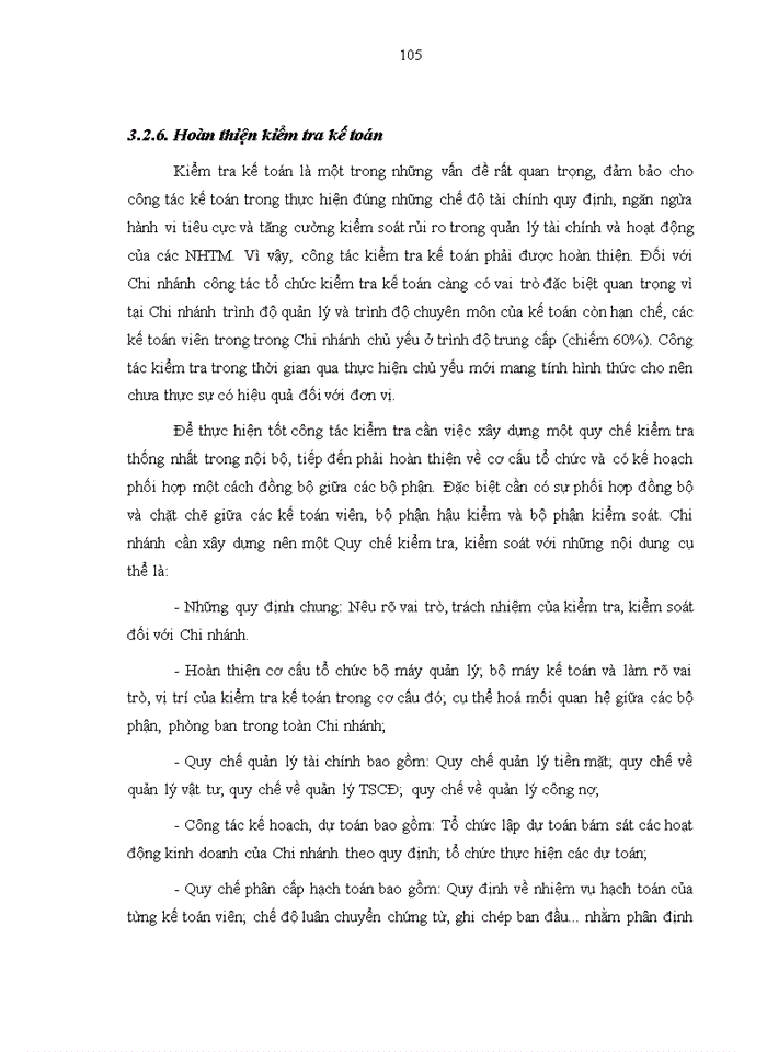 image for page Hoàn thiện tổ chức hạch toán kế toán với việc tăng cường kiểm soát rủi ro tại Chi nhánh Ngân hàng Nông nghiệp và Phát triển nông thôn Huyện Mai Sơn, Tỉnh Sơn La