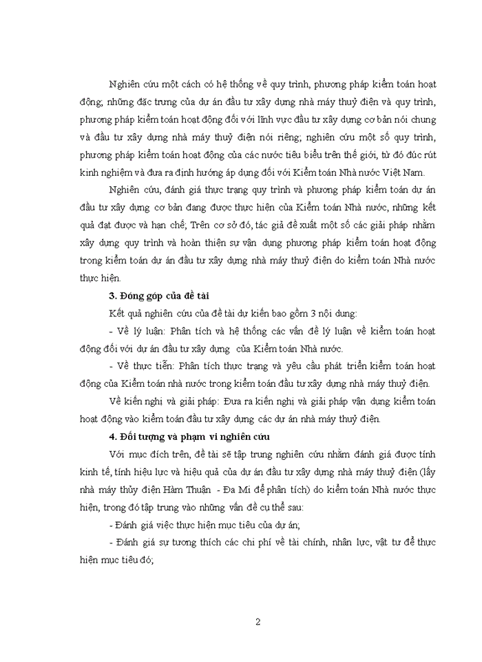image for page Vận dụng kiểm toán hoạt động vào kiểm toán đầu tư xây dựng nhà máy thuỷ điện do kiểm toán nhà nước thực hiện