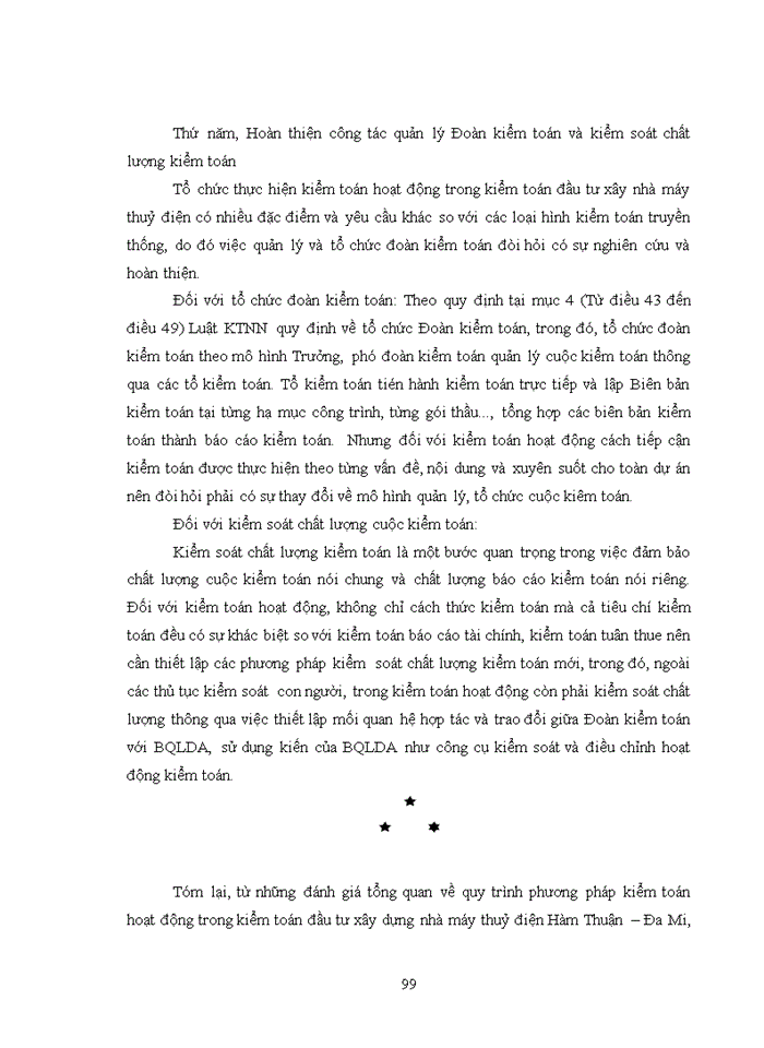 image for page Vận dụng kiểm toán hoạt động vào kiểm toán đầu tư xây dựng nhà máy thuỷ điện do kiểm toán nhà nước thực hiện