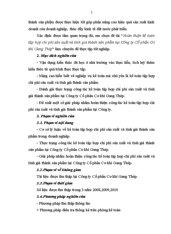 image for page Hoàn thiện kế toán tập hợp chi phí sản xuất và tính giá thành sản phẩm tại Công ty Cổ phần Cơ khí Gang Thép