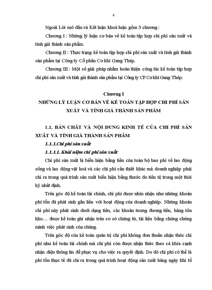 image for page Hoàn thiện kế toán tập hợp chi phí sản xuất và tính giá thành sản phẩm tại Công ty Cổ phần Cơ khí Gang Thép