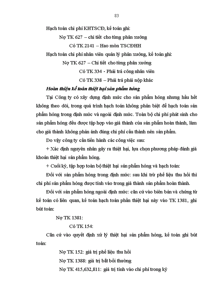 image for page Hoàn thiện kế toán tập hợp chi phí sản xuất và tính giá thành sản phẩm tại Công ty Cổ phần Cơ khí Gang Thép