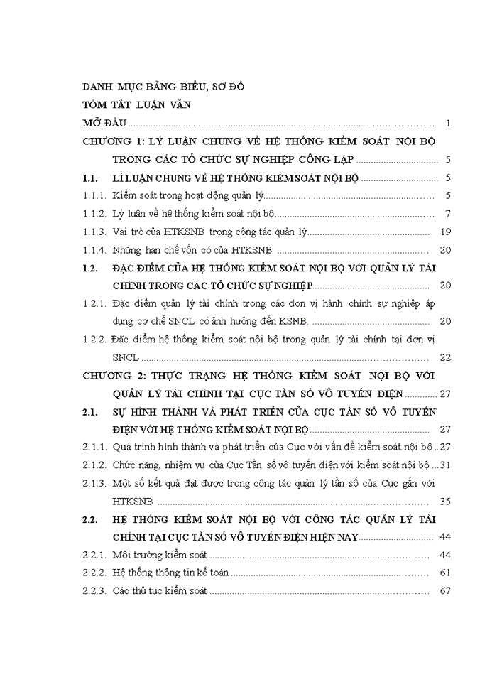 image for page Hoàn thiện hệ thống kiểm soát nội bộ với việc tăng cường quản lý tài chính tại Cục Tần số vô tuyến điện