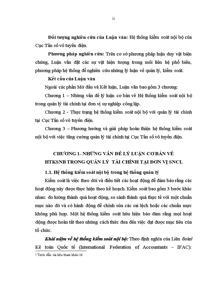 image for page Hoàn thiện hệ thống kiểm soát nội bộ với việc tăng cường quản lý tài chính tại Cục Tần số vô tuyến điện