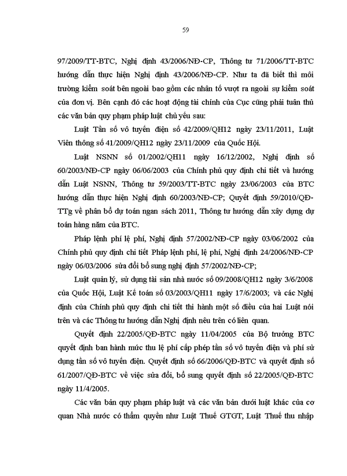 image for page Hoàn thiện hệ thống kiểm soát nội bộ với việc tăng cường quản lý tài chính tại Cục Tần số vô tuyến điện