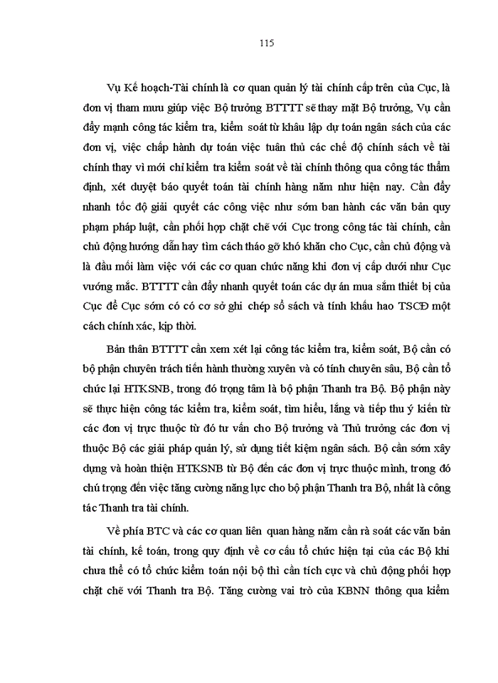 image for page Hoàn thiện hệ thống kiểm soát nội bộ với việc tăng cường quản lý tài chính tại Cục Tần số vô tuyến điện