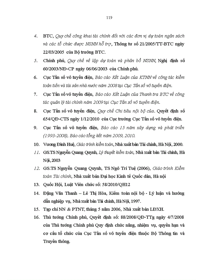 image for page Hoàn thiện hệ thống kiểm soát nội bộ với việc tăng cường quản lý tài chính tại Cục Tần số vô tuyến điện