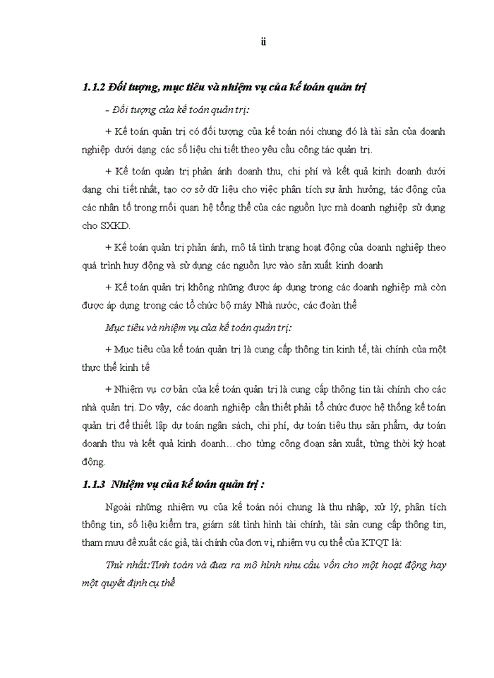 image for page Tổ chức kế toán quản trị tại doanh nghiệp nói chung và trong Công ty Xuất nhập khẩu thiết bị toàn bộ và kỹ thuật (Technoimport)