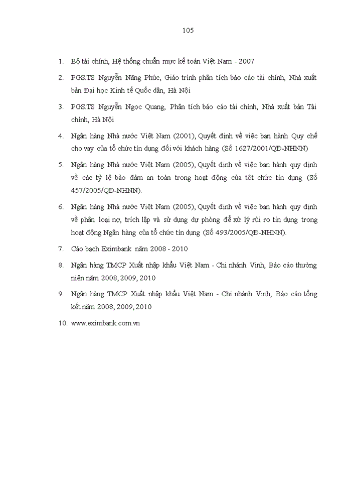 image for page Giải pháp hoàn thiện phân tích báo cáo tài chính tại Ngân hàng thương mại cổ phần xuất nhập khẩu Việt Nam - Chi nhánh Vinh