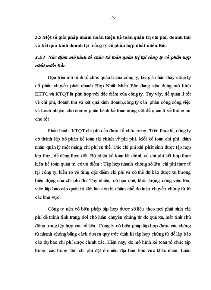 image for page Hoàn thiện kế toán quản trị chi phí, doanh thu và kết quả kinh doanh tại công ty cổ phần chuyển phát nhanh Hợp Nhất miền Bắc