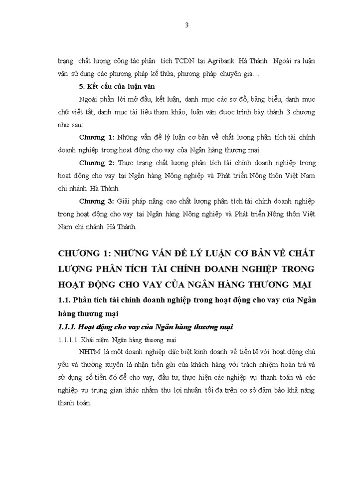 image for page Nâng cao chất lượng phân tích tài chính doanh nghiệp trong hoạt động cho vay tại ngân hàng Nông nghiệp và Phát triển Nông thôn Việt Nam chi nhánh Hà Thành