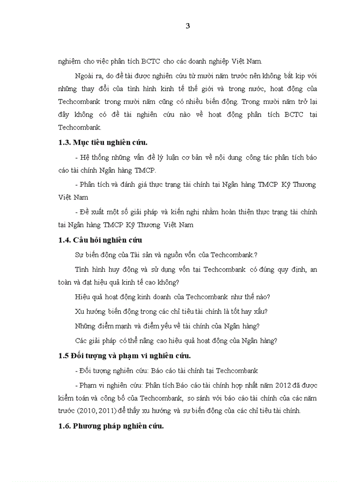 image for page Phân tích báo cáo tài chính tại Ngân hàng TMCP Kỹ Thương Việt Nam, thực trạng và giải pháp