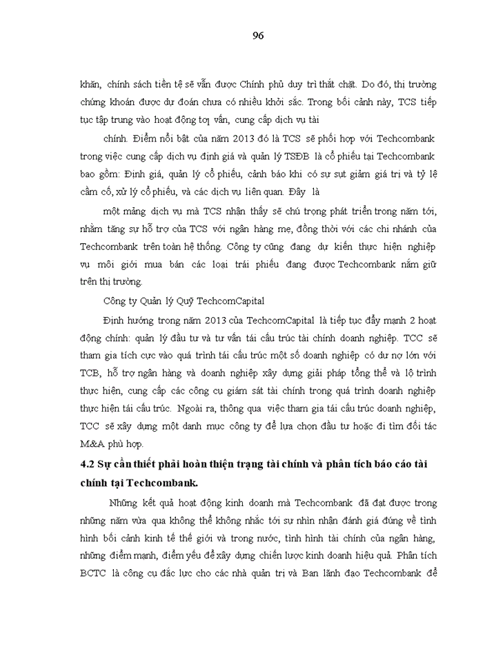 image for page Phân tích báo cáo tài chính tại Ngân hàng TMCP Kỹ Thương Việt Nam, thực trạng và giải pháp
