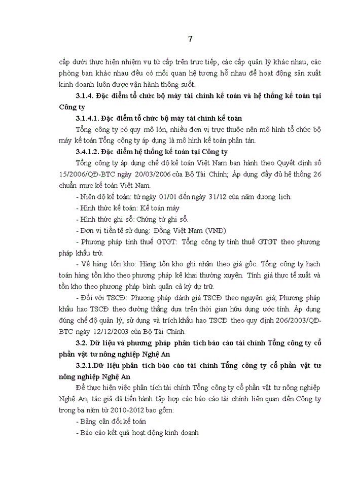 image for page Phân tích báo cáo tài chính tổng công ty cổ phần vật tư nông nghiệp nghệ an