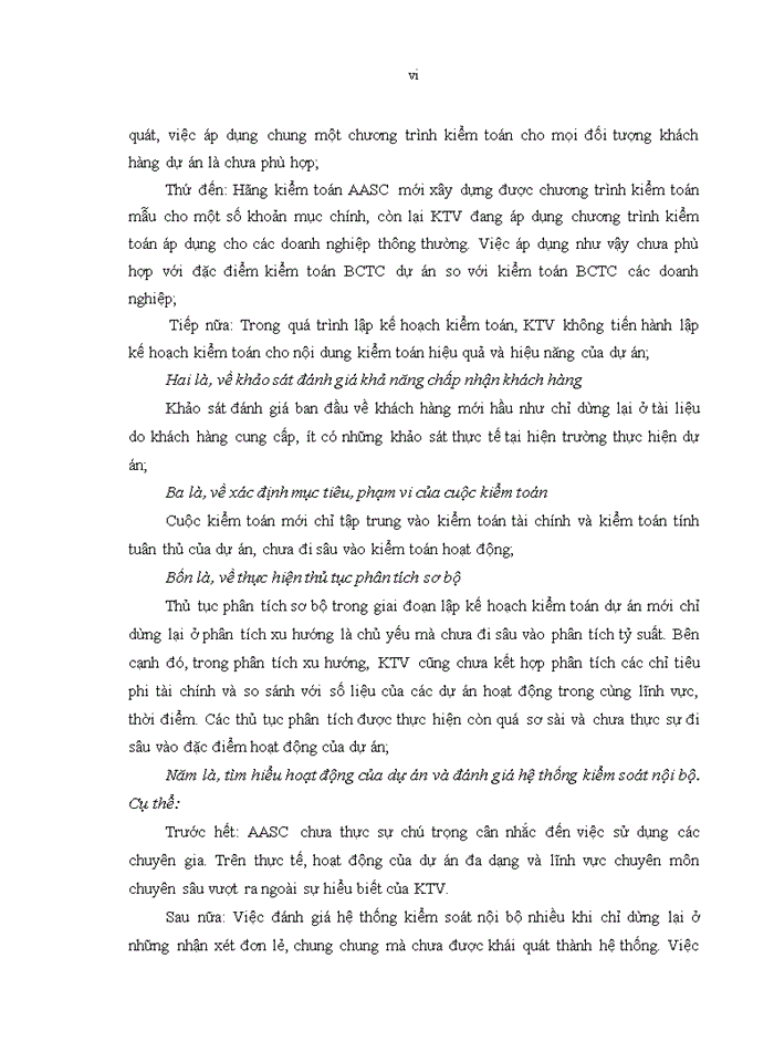 image for page Hoàn thiện quy trình lập kế hoạch kiểm toán báo cáo tài chính dự án do công ty trách nhiệm hữu hạn hãng kiểm toán aasc thực hiện