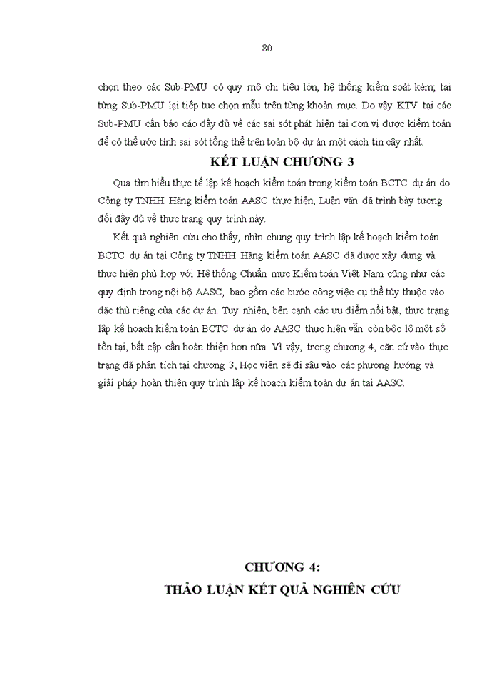 image for page Hoàn thiện quy trình lập kế hoạch kiểm toán báo cáo tài chính dự án do công ty trách nhiệm hữu hạn hãng kiểm toán aasc thực hiện