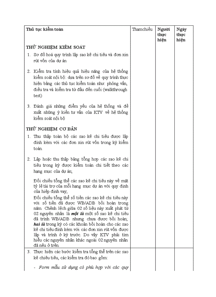 image for page Hoàn thiện quy trình lập kế hoạch kiểm toán báo cáo tài chính dự án do công ty trách nhiệm hữu hạn hãng kiểm toán aasc thực hiện