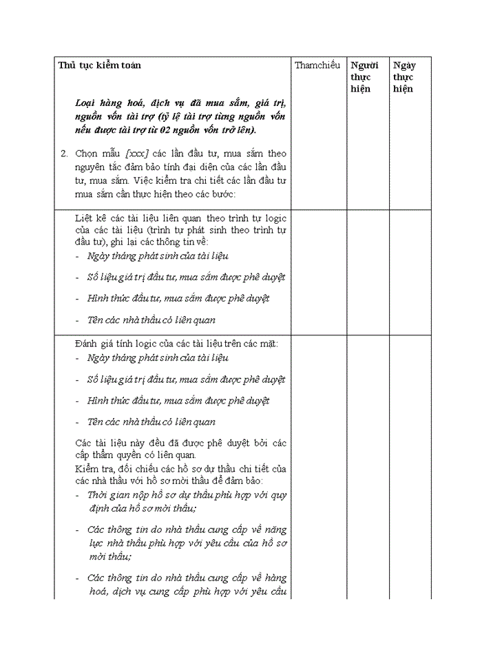 image for page Hoàn thiện quy trình lập kế hoạch kiểm toán báo cáo tài chính dự án do công ty trách nhiệm hữu hạn hãng kiểm toán aasc thực hiện