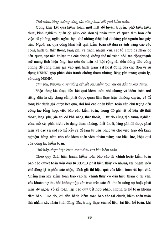 image for page Các giải pháp chống thất thoát lãng phí trong đầu tư xây dựng cơ bản từ vốn Ngân sách, phân tích dưới góc độ Kiểm toán Nhà nước
