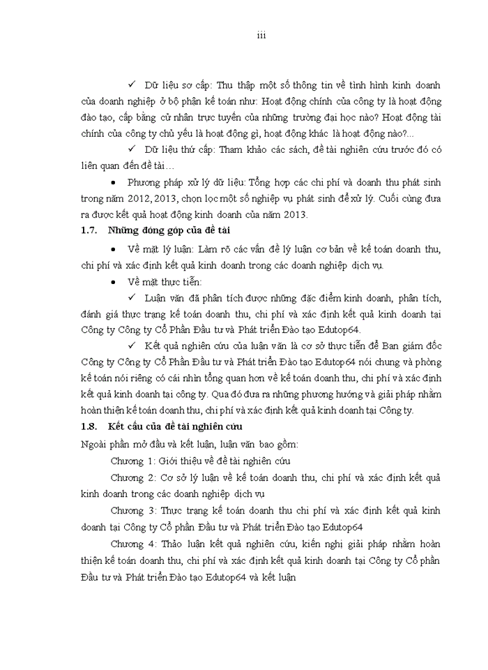 image for page Hoàn thiện kế toán doanh thu, chi phí và xác định kết quả kinh doanh tại công ty cổ phần đầu tư và phát triển đào tạo edutop64