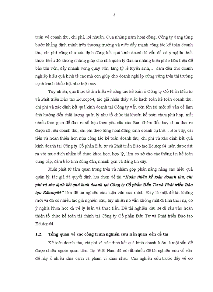 image for page Hoàn thiện kế toán doanh thu, chi phí và xác định kết quả kinh doanh tại công ty cổ phần đầu tư và phát triển đào tạo EDUTOP64