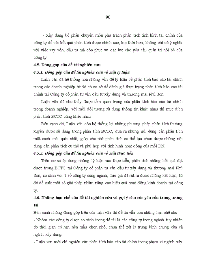 image for page Phân tích báo cáo tài chính của công ty cổ phần tư vấn đầu tư xây dựng và thương mại phú sơn