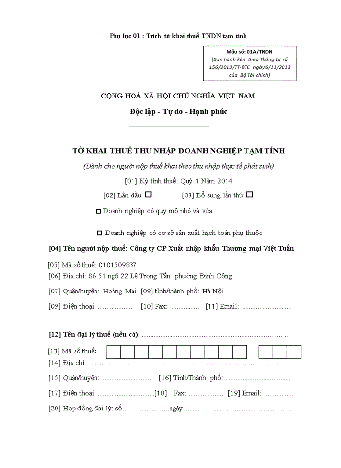 image for page Kế toán thuế thu nhập doanh nghiệp tại công ty cổ phần xuất nhập khẩu thương mại việt tuấn