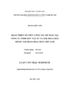 Hoàn thiện tổ chức công tác kế toán tại công ty tnhh mtv vật tư và xnk hóa chất thuộc tập đoàn hóa chất việt nam