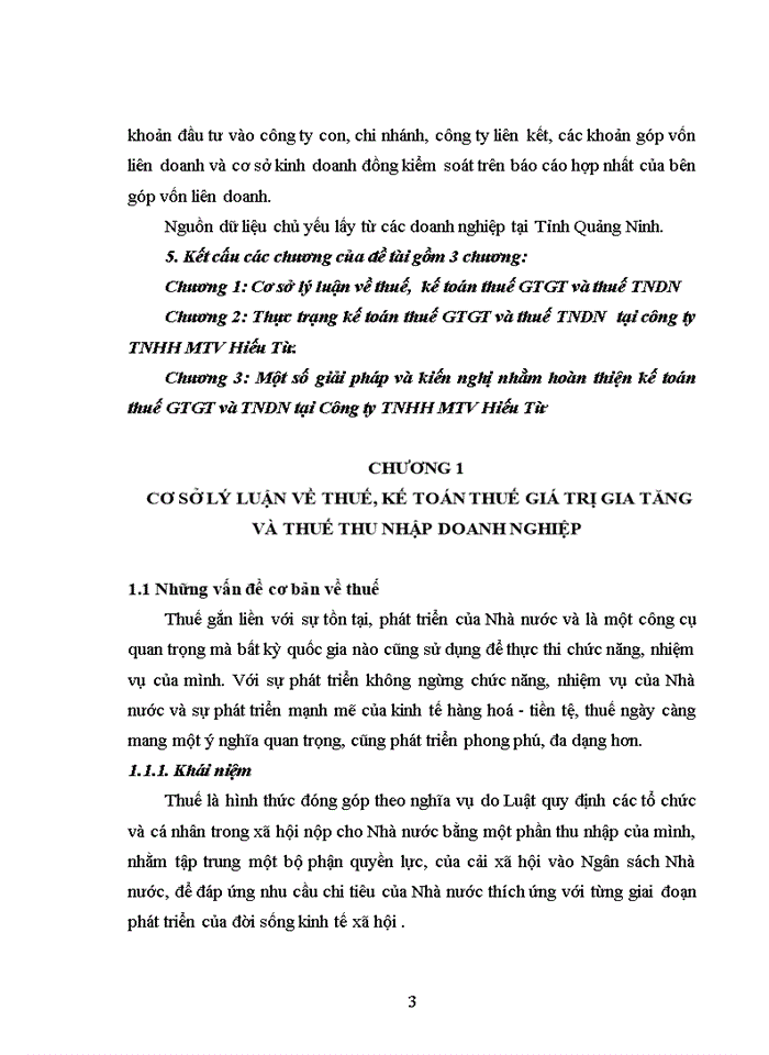 image for page Hoàn thiện kế toán thuế giá trị gia tăng, thu nhập doanh nghiệp tại công ty TNHH MTV hiếu từ