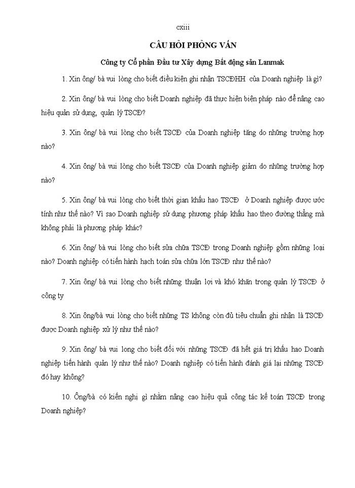 image for page Kế toán tài sản cố định tại công ty cổ phần đầu tư xây dựng bất động sản LANMAK