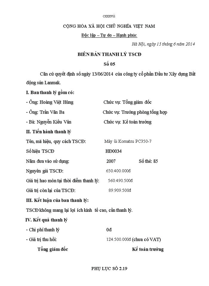 image for page Kế toán tài sản cố định tại công ty cổ phần đầu tư xây dựng bất động sản LANMAK