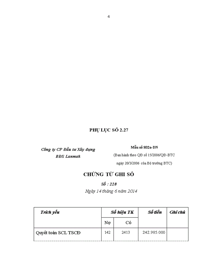 image for page Kế toán tài sản cố định tại công ty cổ phần đầu tư xây dựng bất động sản LANMAK