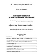 Hoàn thiện tổ chức kế toán tại trường đại học phòng cháy chữa cháy