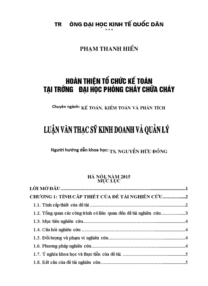 image for page Hoàn thiện tổ chức kế toán tại trường đại học phòng cháy chữa cháy
