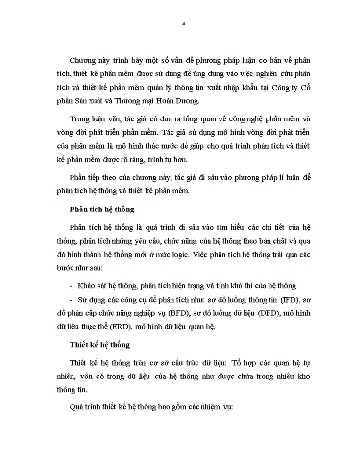 image for page Phân tích và thiết kế phần mềm quản lý thông tin xuất nhập khẩu tại công ty cổ phần sản xuất và thương mại hoàn dương