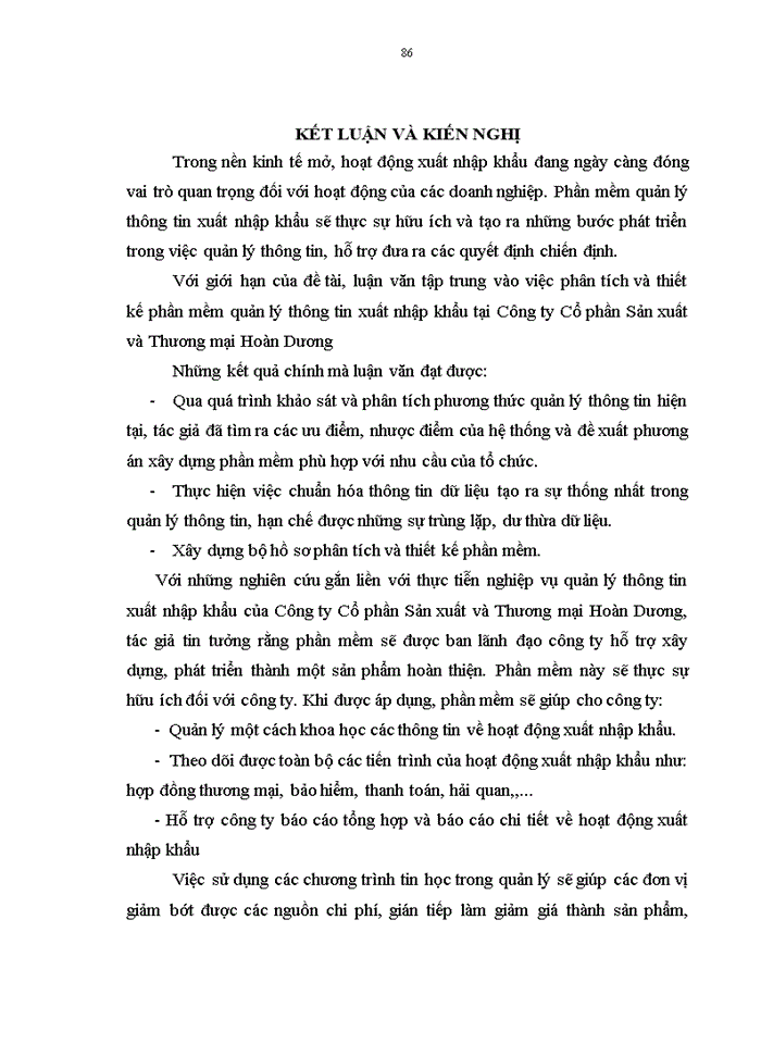 image for page Phân tích và thiết kế phần mềm quản lý thông tin xuất nhập khẩu tại công ty cổ phần sản xuất và thương mại hoàn dương