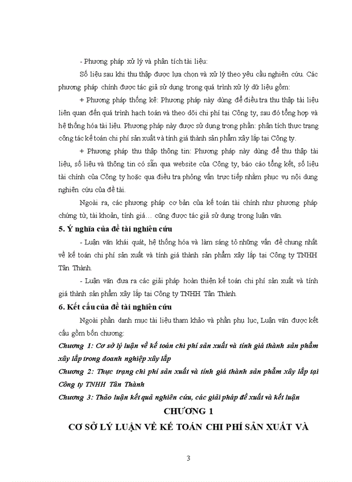 image for page Hoàn thiện kế toán tập hợp chi phí sản xuất và tính giá thành sản phẩm xây lắp tại công ty tnhh tân thành