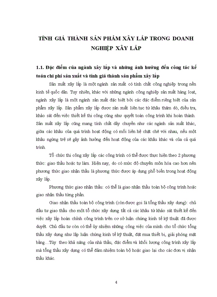 image for page Hoàn thiện kế toán tập hợp chi phí sản xuất và tính giá thành sản phẩm xây lắp tại công ty tnhh tân thành