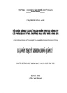 Tổ chức công tác kế toán quản trị tại công ty cổ phần đầu tư và thương mại dầu khí sông đà