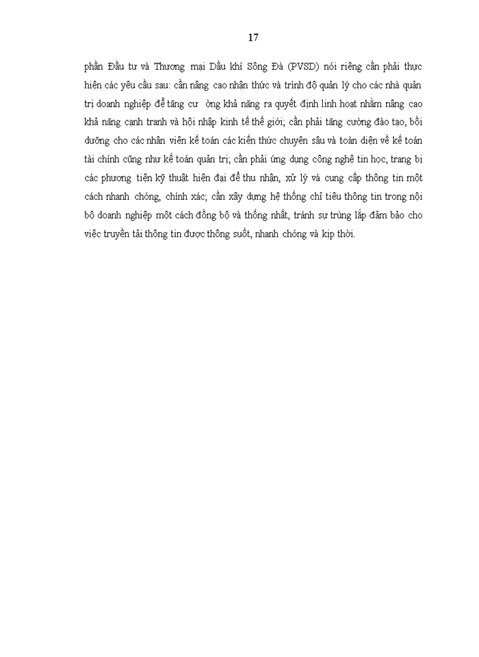 image for page Tổ chức công tác kế toán quản trị tại công ty cổ phần đầu tư và thương mại dầu khí sông đà